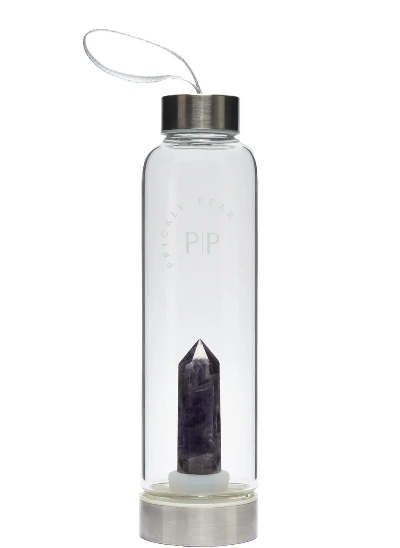 Prickly Pear Amethyst Interchangeable Crystal Water Bottle 500ml