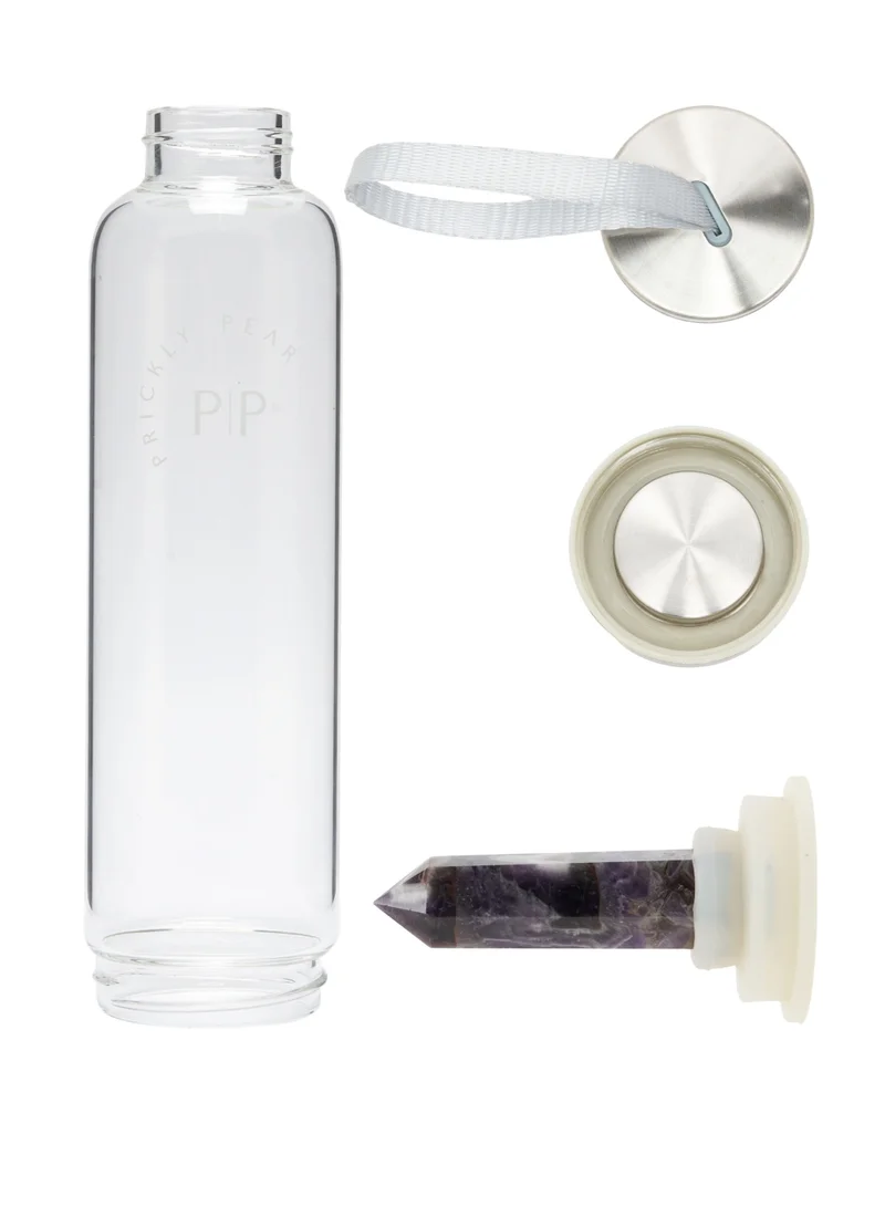 Prickly Pear Amethyst Interchangeable Crystal Water Bottle