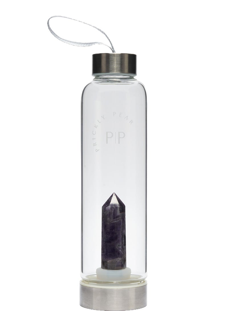 Prickly Pear Amethyst Interchangeable Crystal Water Bottle - Image 2