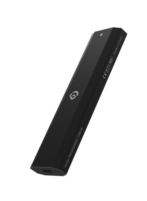 512GB Dual Protocol Portable SSD Drive Extremely Fast Transmission Rate/ 480Mbps Read Speed/ Replaceable Memory/ NVME Replacement Supported/ Lightweight - Black