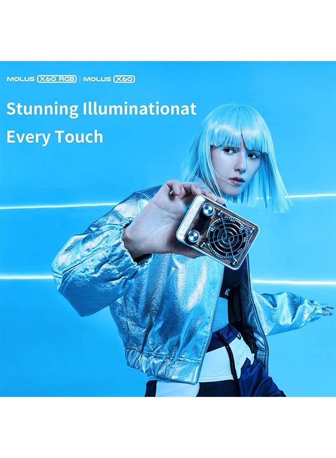 ZHIYUN Molus X60 [Official] 60W RGB Video Light with Grip Battery, Portable COB Photography Lighting, APP Control •CRI 95• TLCI 98• 15 Scenes for Video Recording/Portrait Shooting/TVC (Combo Package) - Image 2