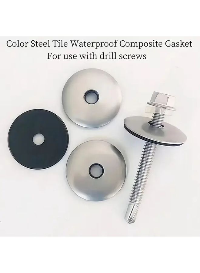 4 8x16mm Self Tapping Screws With Neoprene Washer Set Sealing Rings For Plumbing - Image 4