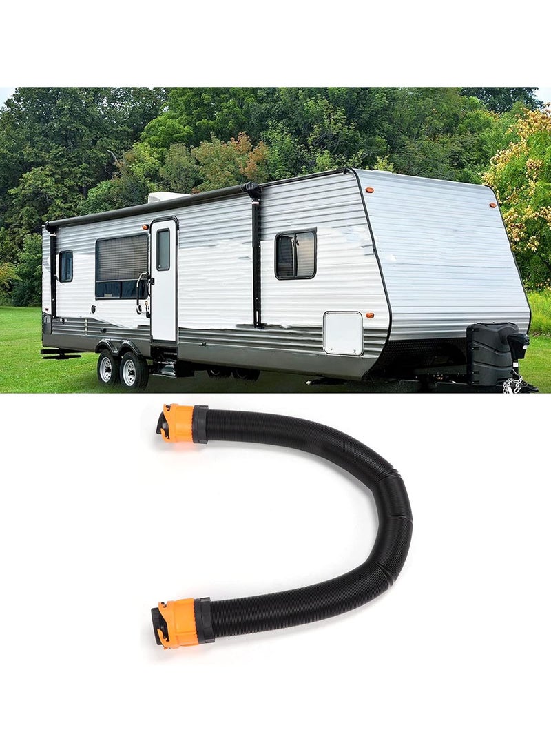 GGOOT RV Sewer Hose Kit, 15ft Good Sealing Sewer Hose Sewage Pipe Kit with Swivel Adapter Translucent Elbow Storage Caps, Bayonets Type Installation Universal Sewer Hose RV Campers Parts  - Image 5