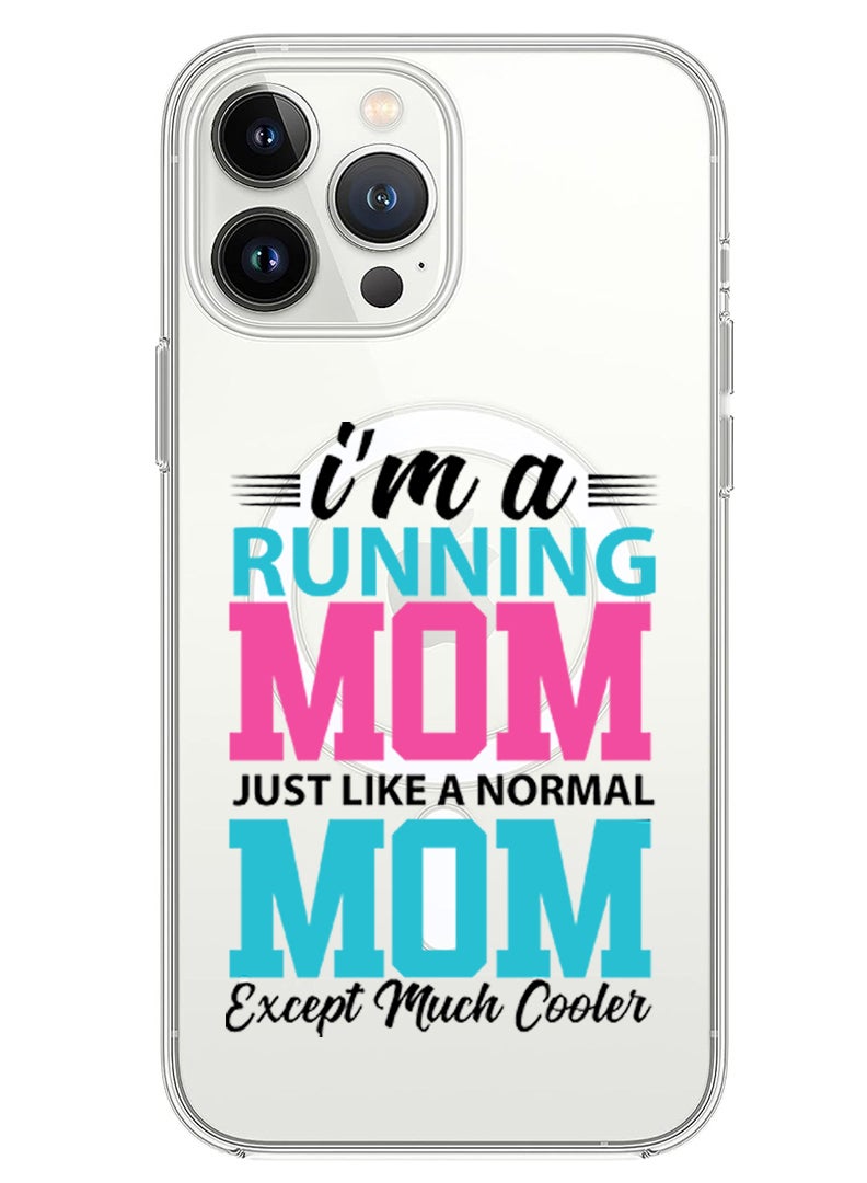 Theodor Magnetic Case for iPhone 13 Pro Max 6.7-inch Compatible with MagSafe Wireless Charging, Shockproof Phone Bumper Cover I am running mom black copy - Image 1