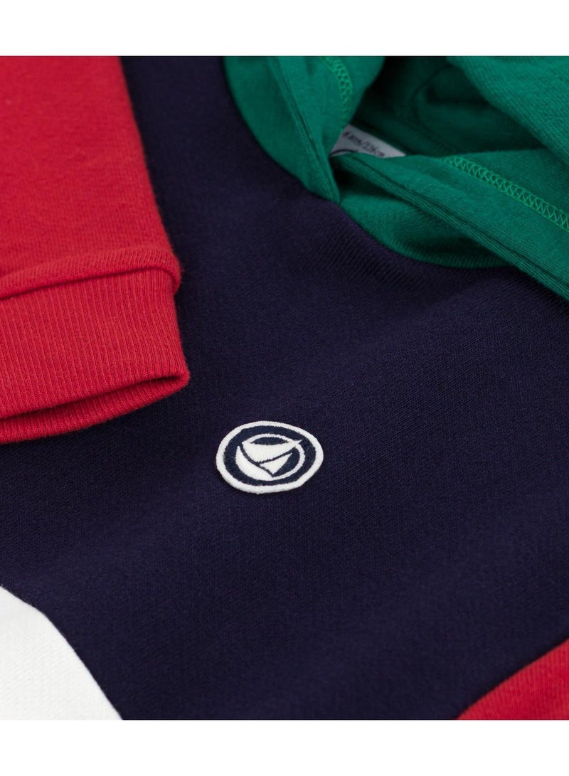 Petit Bateau Children's colourblock cotton hoodie - Image 3