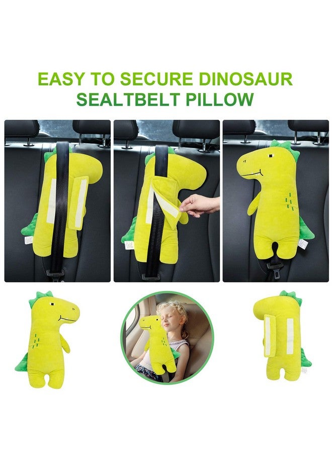 Farochy Car Pillow for Kids - Dinosaur Seat Belt Cover, Car Seat Belt Pillow Kids Car Seatbelt Covers, Vehicle Shoulder Pads, Seatbelt Cushion for Kids, Seat Strap Pillows Kids (Dinosaur) - Image 5