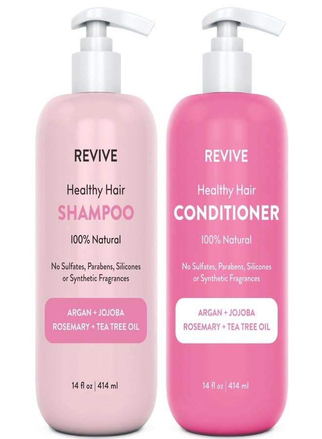 REVIVEEO Healthy Hair Shampoo & Conditioner Set by REVIVEEO - Strengthening, Hydrating, Scalp-Nourishing, Biotin, Argan Oil - Image 1