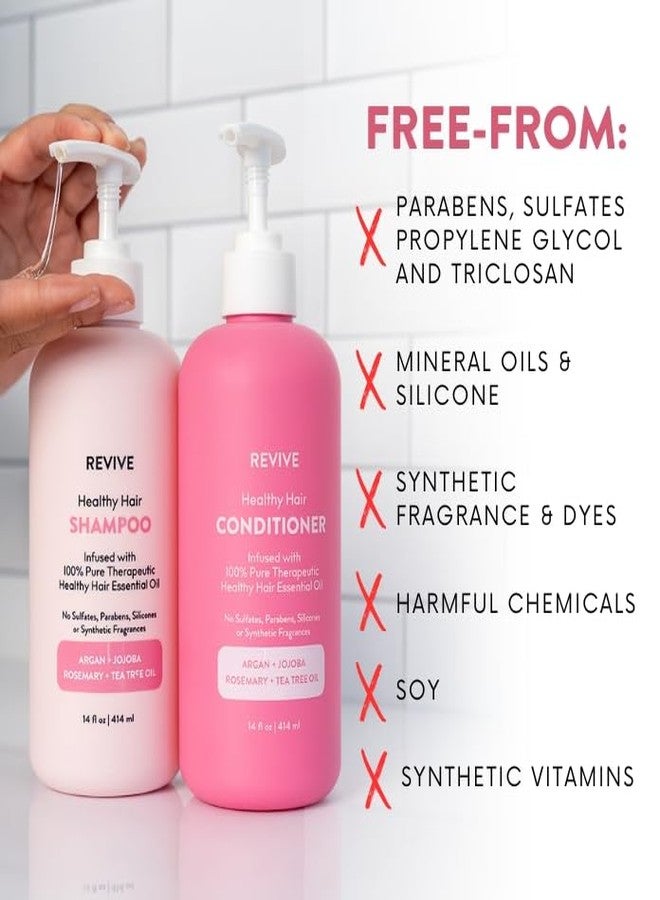 REVIVEEO Healthy Hair Shampoo & Conditioner Set by REVIVEEO - Strengthening, Hydrating, Scalp-Nourishing, Biotin, Argan Oil - Image 4