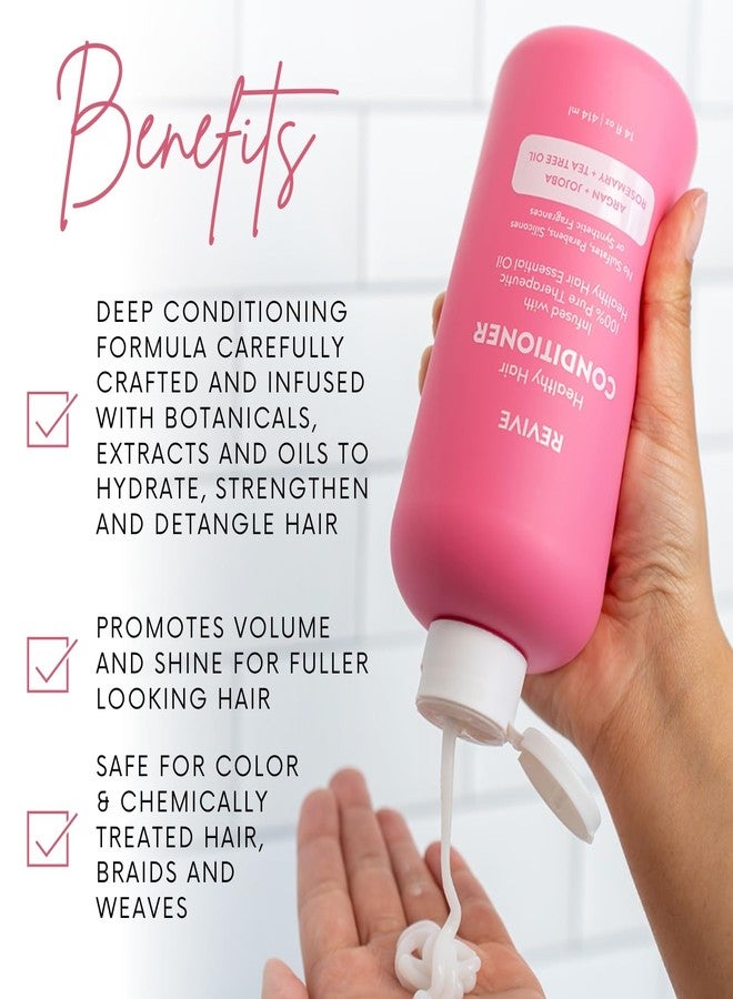 REVIVEEO Healthy Hair Shampoo & Conditioner Set by REVIVEEO - Strengthening, Hydrating, Scalp-Nourishing, Biotin, Argan Oil - Image 3