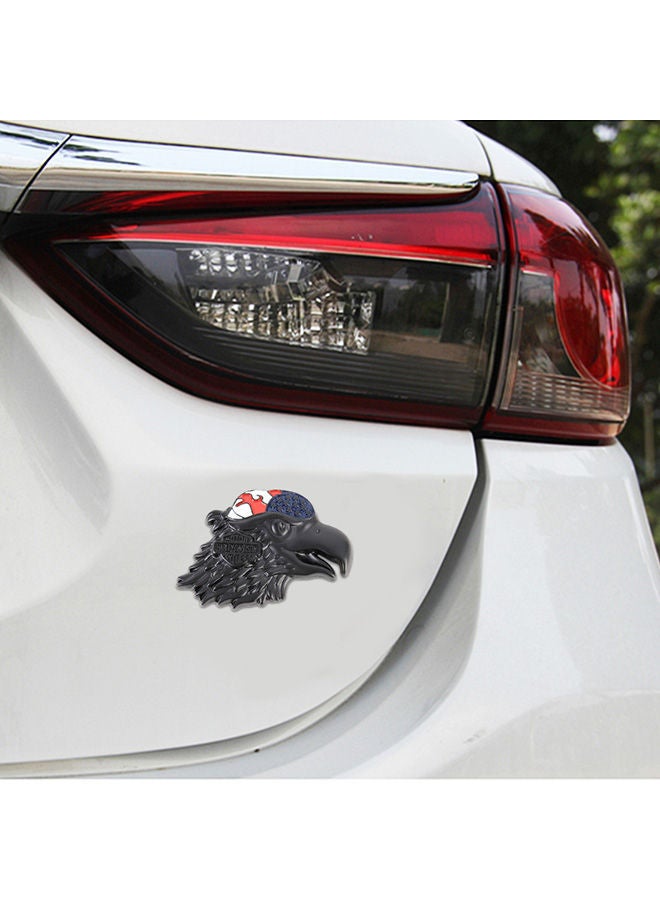 NIBEMINENT Eagle Head Pattern Car Metal Body Decorative Sticker - Image 2