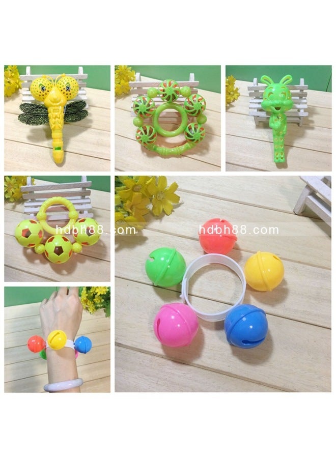 Micro-business Push Hand Bell Baby Bell Children's Toys Kindergarten Small Gifts One Yuan Two Yuan Stall Supply-Color:4 Pens Painting Eggs 1 Bag - Image 2