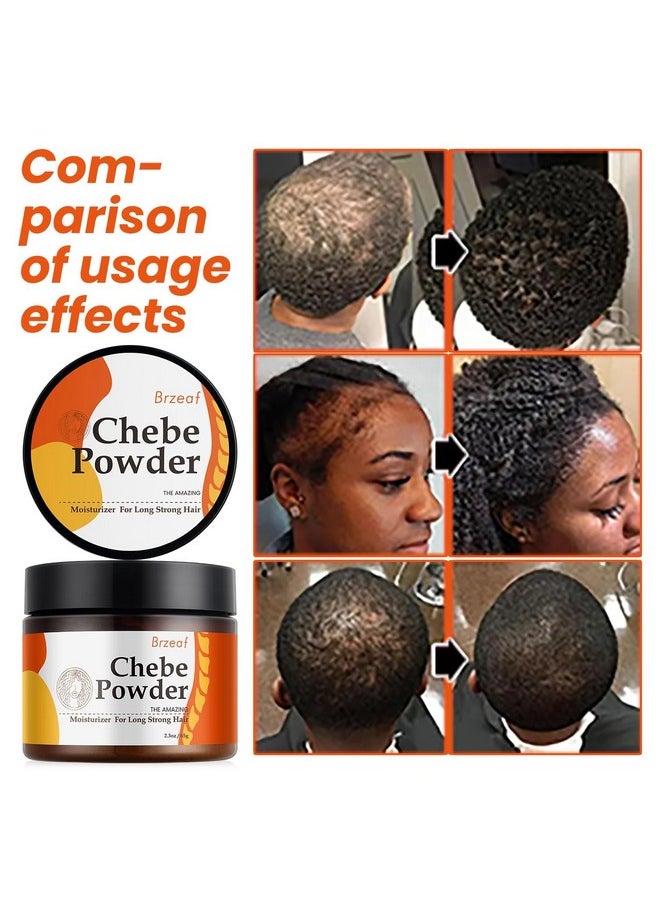 Brzeaf - Natural Chebe Powder From Chad(65G), African - Super Moisturizing, Promotes Hair Growth, Deters Breakage For All Hair Types - Image 1