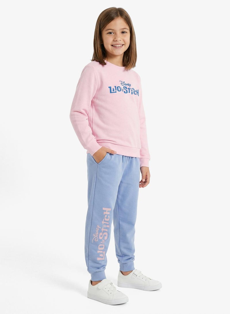 Disney Kids Wo Stitch Sweatshirt And Sweatpants - Image 1