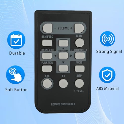 Kassionel جهاز تحكم عن بُعد بديل لنظام الصوت في السيارة بايونير بايونير CD Receiver DEH-X7500HD DEH-X5710HD DEH-X5700HD DEH-X56HD DEH-X5600HD DEH-X55HD DEH-X5500HD DEH-X3800UI DEH-X3700UI DEH-X3700S - Image 3