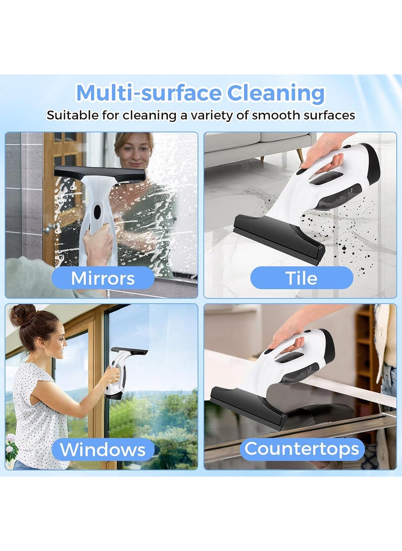 Sharpdo Cordless Window Vacuum Cleaner, Electric Cordless Window Vacuum Cleaner with 11-Inch Squeegee Blade – Versatile Cleaning Tool for Windows, Showers, Mirrors, Glass, Countertops & Tiles – 2200mAh - Image 3