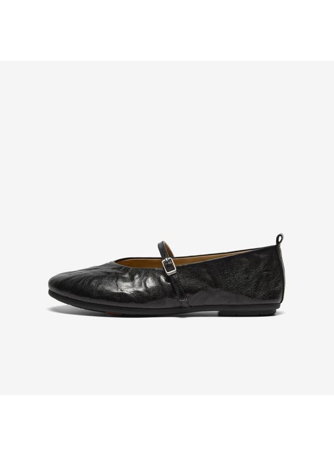 Bata Sheepskin Single Dance Spring And Autumn Soft Sole Mary Jane Shoes 53968cq5 Black 38 - Image 2