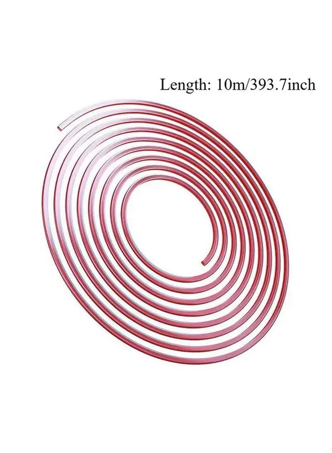 10m Red PVC Heavy Duty Car Door Sill Guard Scratch Resistant for Trucks SUVs - Image 3