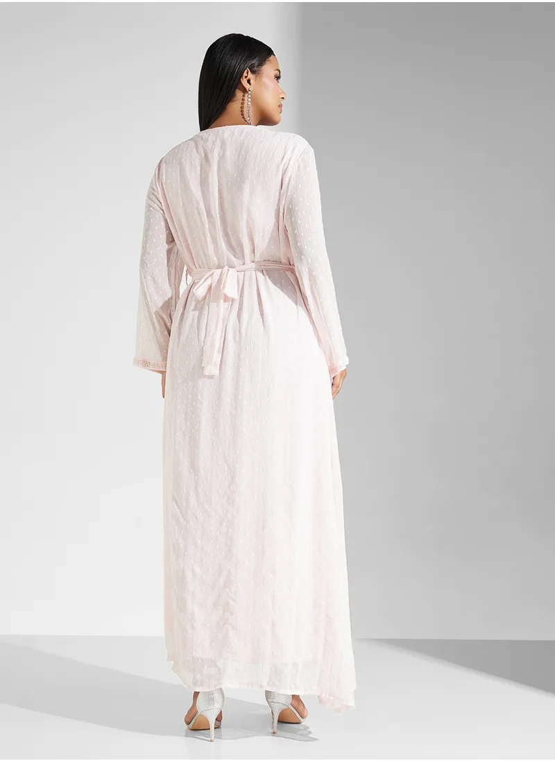 خزانة Plus size dress with shimmer detail