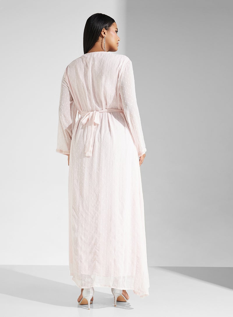 Khizana Belted Swiss Dot Dress - Image 2