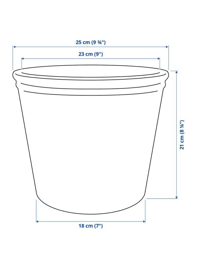 erorex Plant Pot, Light Grey-Beige, 19 Cm - Image 5
