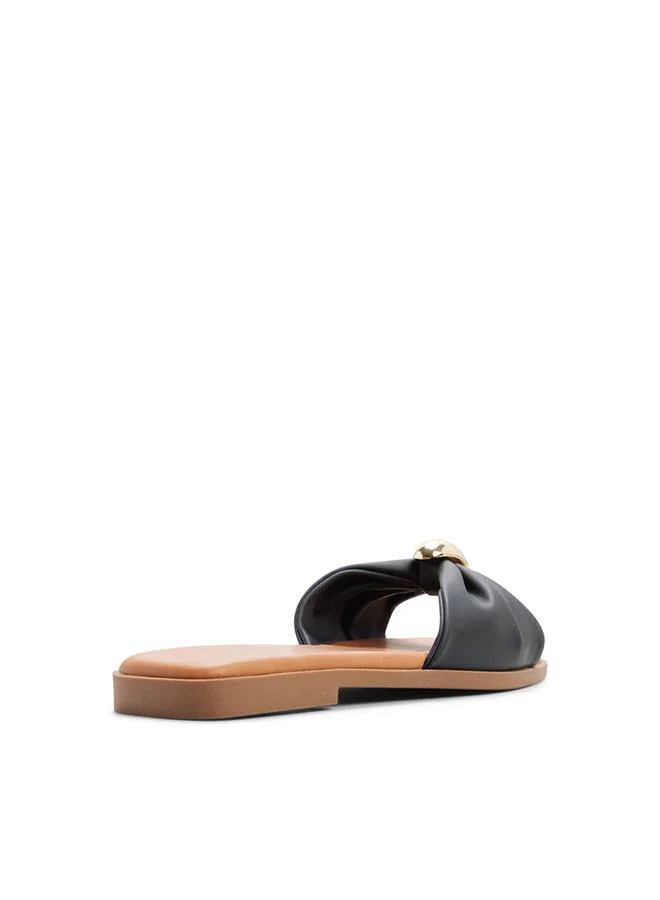 Call it Spring Cammiee Ladies Black Flat Sandals