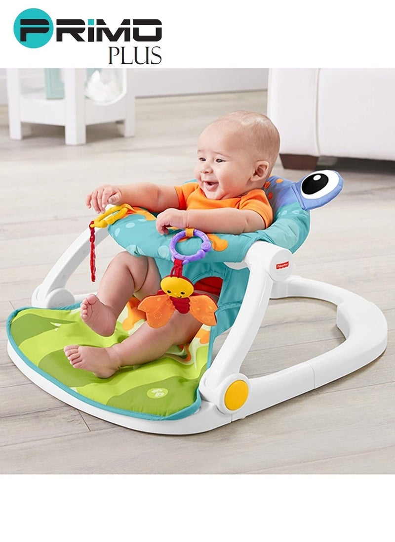 PRIMO PLUS Frog Themed Baby Play Sit-Me-Up Floor Seat, 0 Months +  - Image 4