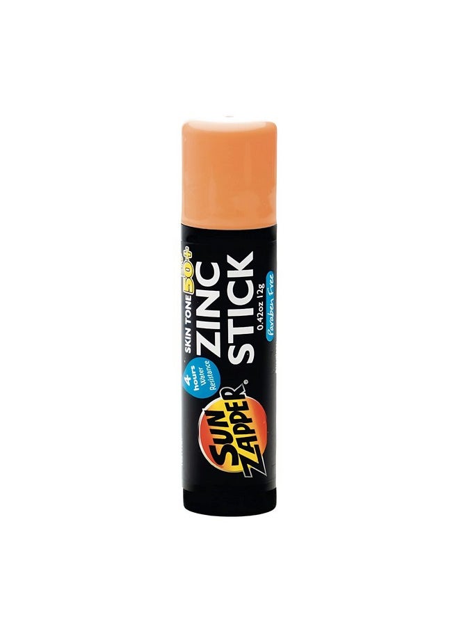 Sun Zapper - Zinc Oxide Stick Mineral Sunscreen Light Skin Tone Bronze Tan Spf 50+ Water Resistant For Face & Body Adults Kids (0.42 Oz 12G) Broad Spectrum Sun Block Made In Australia - Image 1