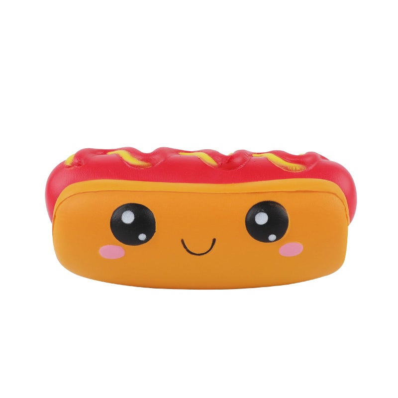 Anboor Squishies Hot Dog Toy Kawaii Soft Food Slow Rising Scented Food Bread Squishies Stress Relief Kid Toys - Image 2