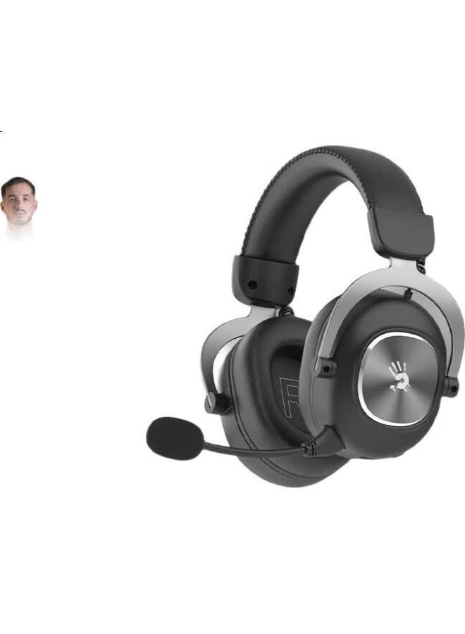 A4TECH A4tech Mr760 Wireless Gaming Headset, Over-ear, Bluetooth/2.4g/type-c/wired, Blood Hand Phant , For Pubg/csgo, C Puter Gaming, 7.1 Surround Sound, Elegant Black - Image 3