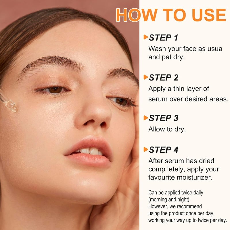 ELBBUB Premium 20% Vitamin C Serum For Face with Hyaluronic Acid, Retinol & Amino Acids - Boost Skin Collagen,Hydrate & Plump Skin, Anti Aging & Wrinkle Facial Serum (4 Fl Oz (Pack of 1)) - Image 4