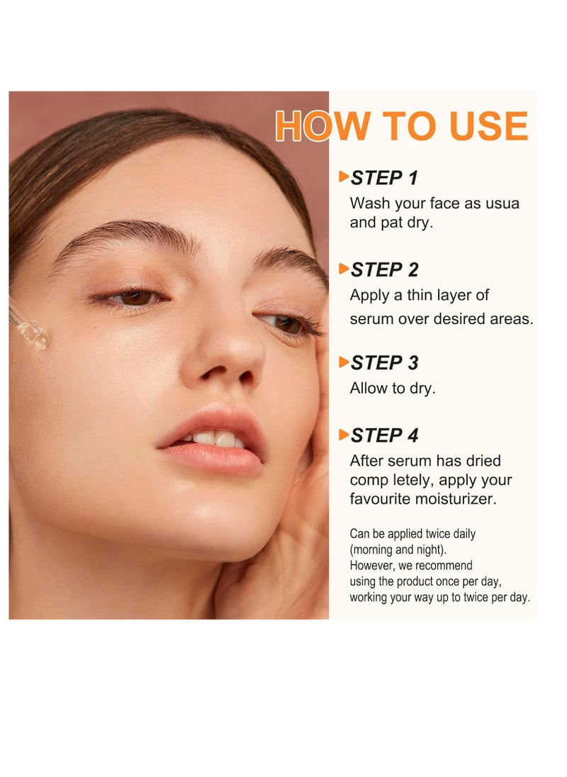 ELBBUB Premium 20% Vitamin C Serum For Face with Hyaluronic Acid, Retinol & Amino Acids - Boost Skin Collagen,Hydrate & Plump Skin, Anti Aging & Wrinkle Facial Serum (4 Fl Oz (Pack of 1))  - Image 4