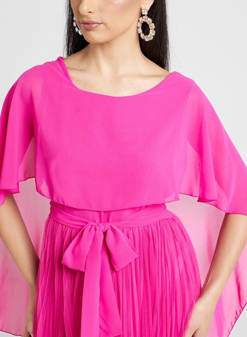 Khizana Pleated Chiffon Dress - Image 3