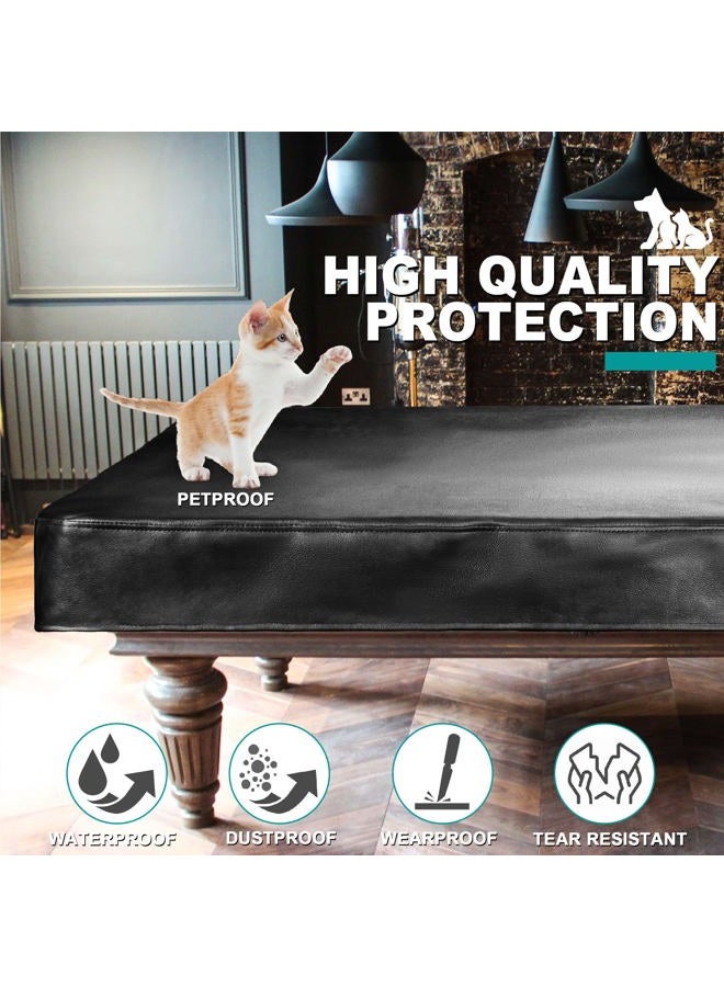 Shieldo Heavy Duty Leatherette Billiard Pool Table Cover,Waterproof&Tearproof Cover for Pool Table,7/8 Foot Fitted - Image 5