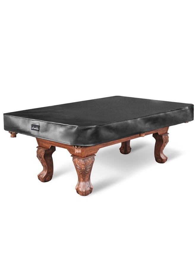 Shieldo Heavy Duty Leatherette Billiard Pool Table Cover,Waterproof&Tearproof Cover for Pool Table,7/8 Foot Fitted - Image 1