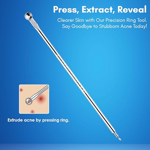 Beauté Secrets Acne Extractor Kit, Blackhead Tweezers and Needle, Pimple Remover tools, Ingrown Hairs And Facial Impurities Removal Set - Image 4
