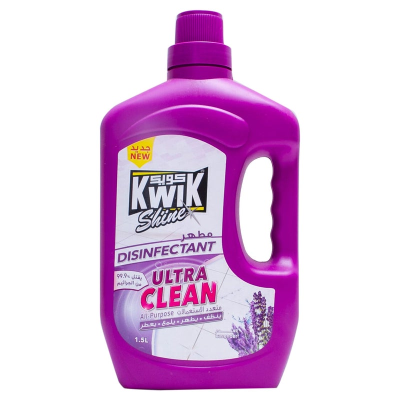 Kwik Shine All Purpose Desinfectant Ultra Clean Lavender 1.5 Litre