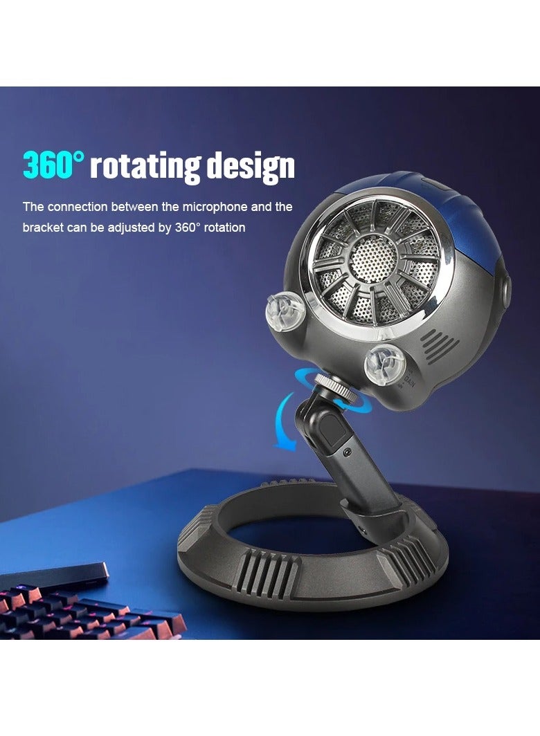 USB wired desktop gaming microphone with RGB light - Image 3