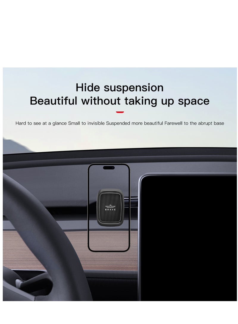Brave Magnetic Car Phone Holder for Dashboard/Center Console Mobile Holder for Car 360° Adjustable Car Mobile Holder, Dashboard Car Mount for Mobile Compatible with iPhone 13/14/15 Pro Max, Galaxy S22/S23 - Image 5