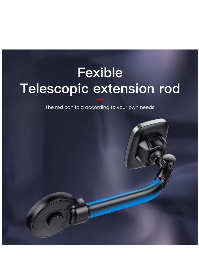 Brave Magnetic Car Phone Holder for Dashboard/Center Console Mobile Holder for Car 360° Adjustable Car Mobile Holder, Dashboard Car Mount for Mobile Compatible with iPhone 13/14/15 Pro Max, Galaxy S22/S23 - Image 2