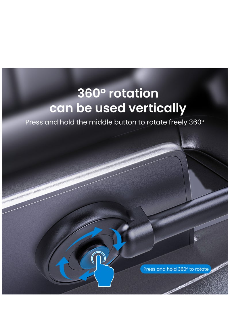 Brave Magnetic Car Phone Holder for Dashboard/Center Console Mobile Holder for Car 360° Adjustable Car Mobile Holder, Dashboard Car Mount for Mobile Compatible with iPhone 13/14/15 Pro Max, Galaxy S22/S23 - Image 3