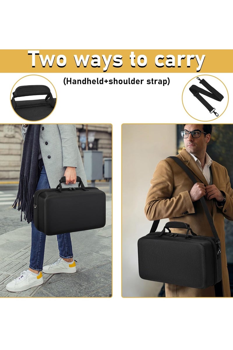 Brinaoki Storage Bag For PS5-Shockproof Hard Shell Bag- Luxury Waterproof Shoulder Bag For Playstation 5,Console & Accessories Storage Organizer (black) - Image 4