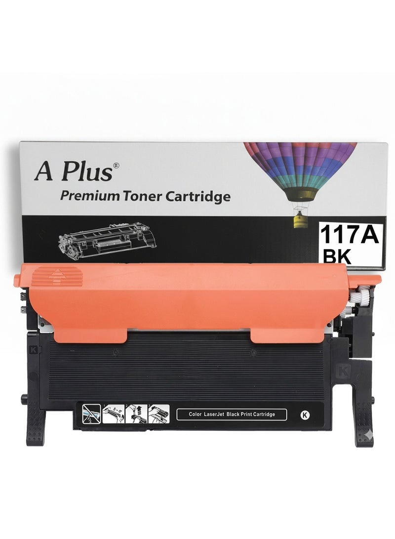 APLUS A Plus 117A Black Compatible Toner Cartridges W2070A for HP Color Laser 150a, 150nw, MFP 178n, 179fnw - Image 1