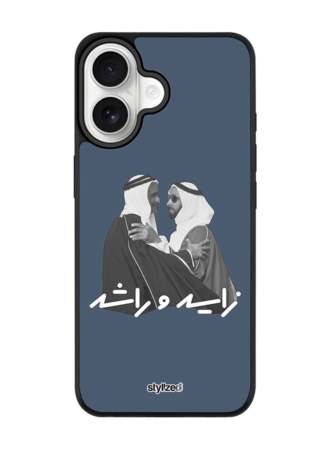 Stylizedd for iPhone 17 Case [Compatible with MagSafe] Magnetic cover Slim fit Camera Protection, Shockproof Thin Phone Case- Sheikh Zayed And Sheikh Rashid, Blue - Image 1