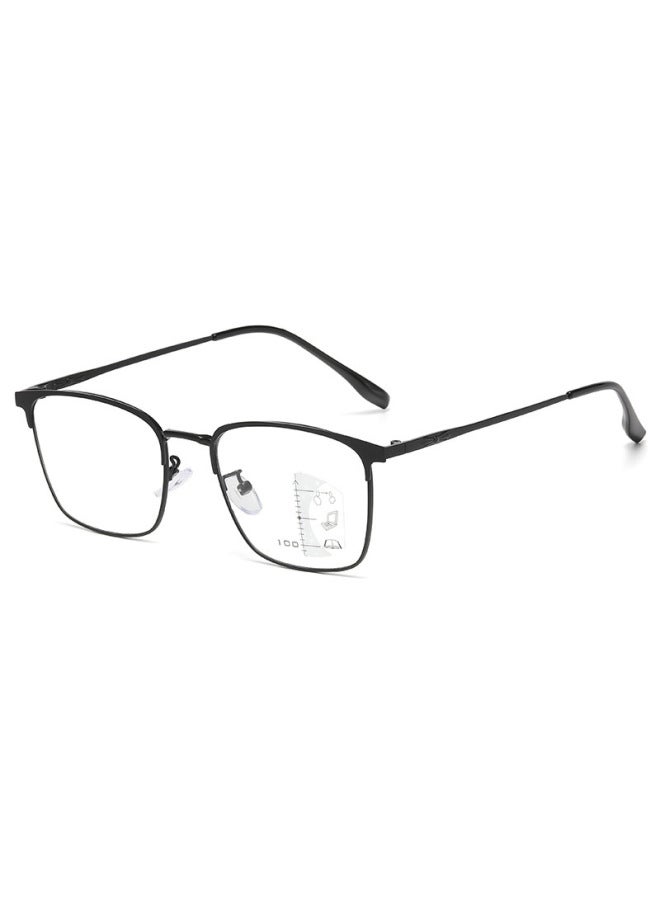 نيو نظارات جديدة عصرية لحماية من الضوء الأزرق، متغيرة اللون بأسلوب ريترو للرجال والنساء، مظهر طبيعي، نظارات أعمال باللونين الأسود والذهبي، نظارات فاخرة بدون وصفة طبية - Image 1