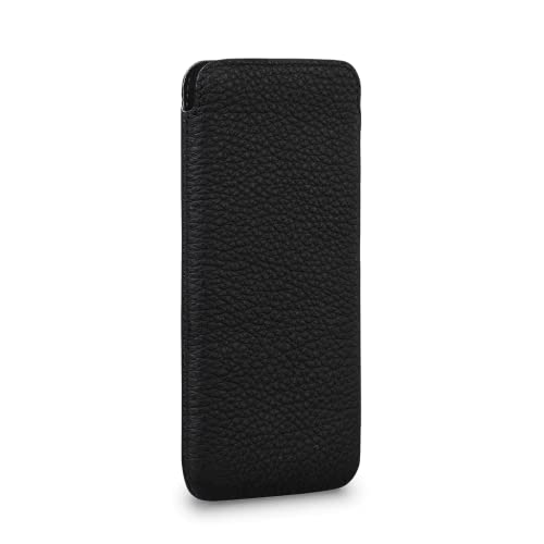 SENA UltraSlim Classic Leather Sleeve Case Compatible with Wallet Black iPhone 13 Mini - Image 3
