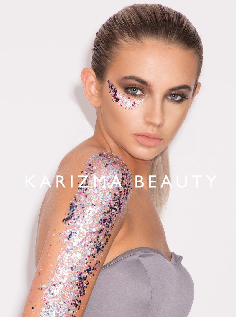 KARIZMA غليتر سميك متلألئ وحيد القرن // كاريزما بيوتي لوجه وجسم مهرجان اللمعان 10غ - Image 2