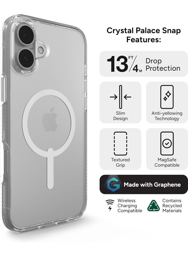 ZAGG Crystal Palace Snap Case for iPhone 16 Plus Clear - Image 3