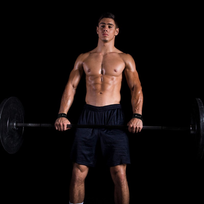 ProsourceFit Pair of Weight Lifting Straps for Men and Women, Adjustable Cotton Straps for Improved Grip, Black - Image 5