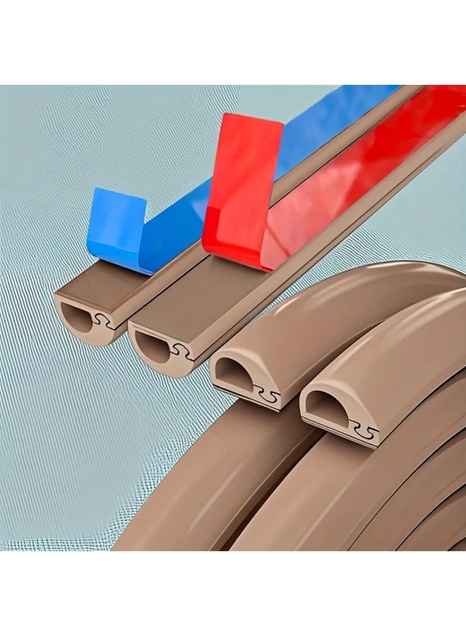 100 سم مخفي الكابلات ذاتية اللصق واقي أسلاك الأرضية والحائظ منظم أسلاك بدون حفر - Image 2