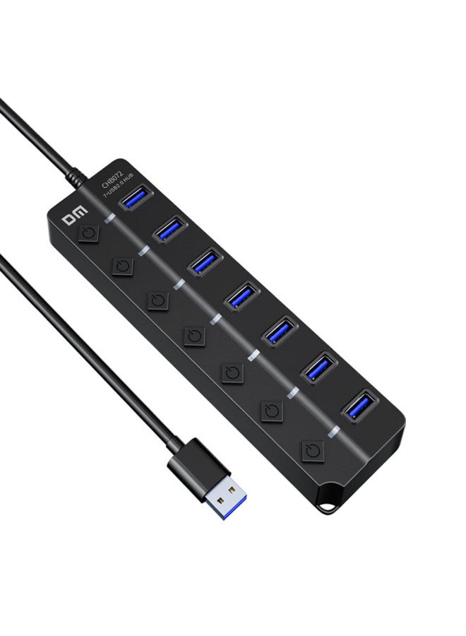 DM Dm Daimai Usb Hub 2.0, 7-Port Hub Expansion Dock, Laptop And Desktop Computer Hub, Usb Extension Cable Converter, Chb072 - Image 4
